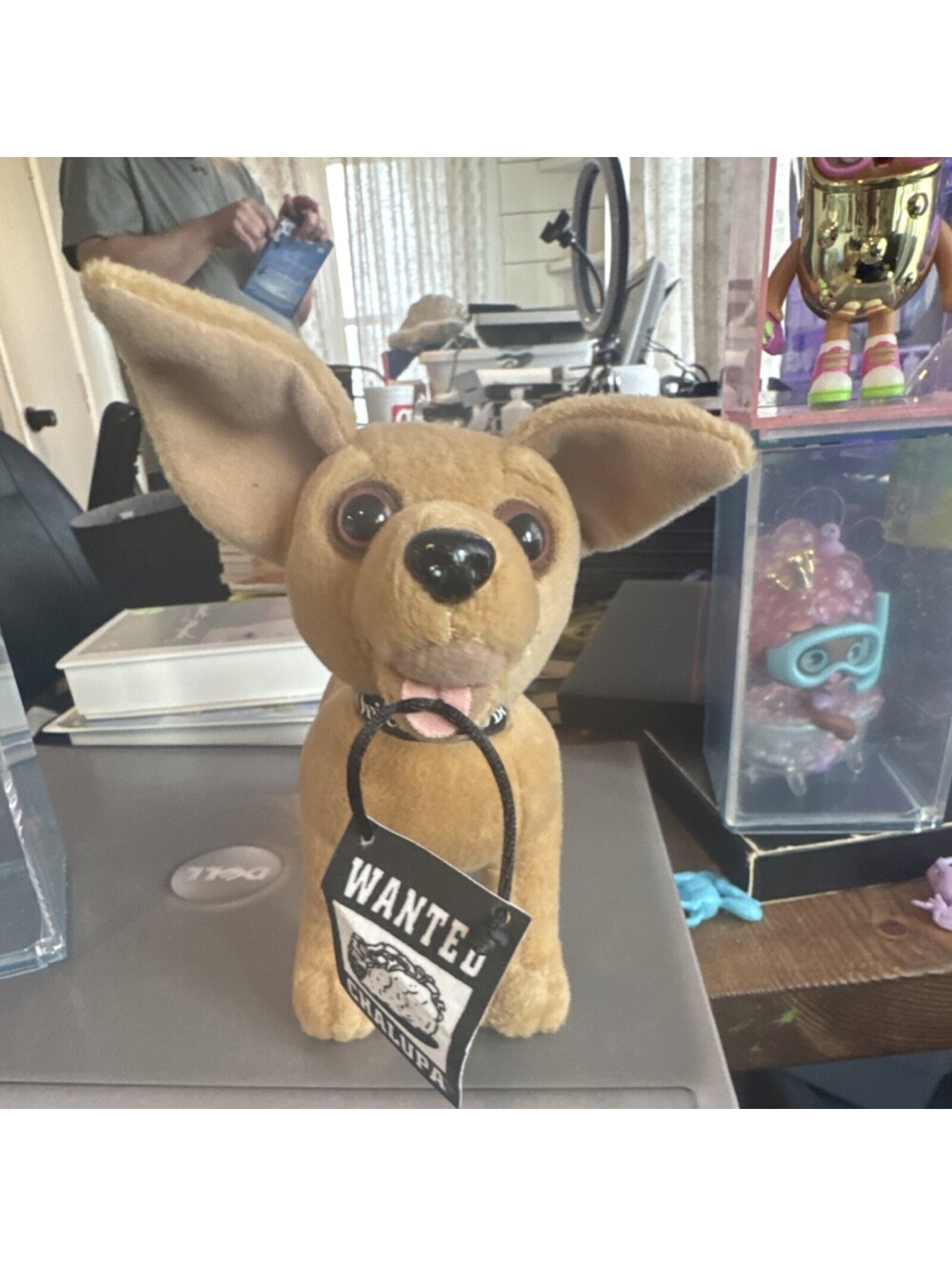 Taco Bell Official Merchandise Chihuahua Plush Toy Beige Restaurant Advertising
